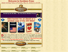 Tablet Screenshot of davidsonpress.com